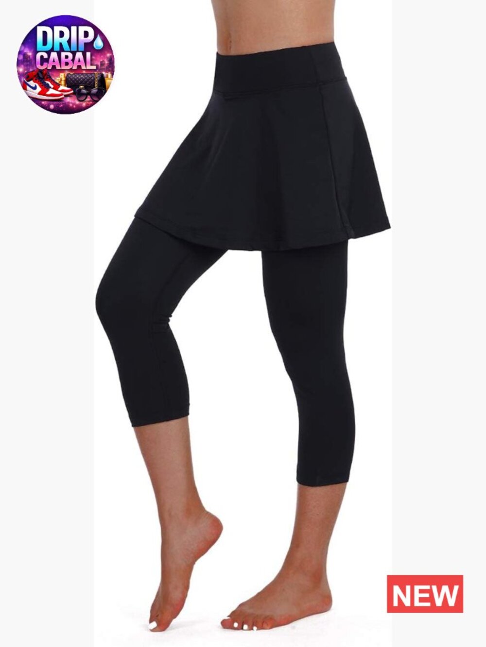 Skirted Leggings with Pockets for Tennis Golf Pickleball Yoga